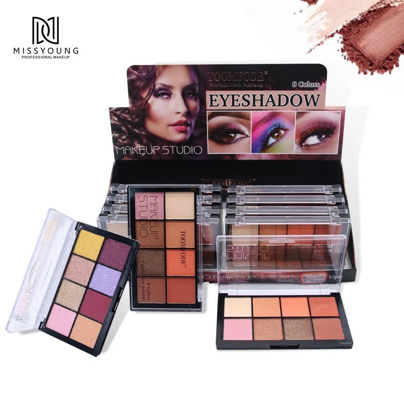 Fabricantes de cosméticos Paleta de sombras de ojos personalizada Maquillaje Paleta de sombras de ojos de maquillaje pigmentado alto
