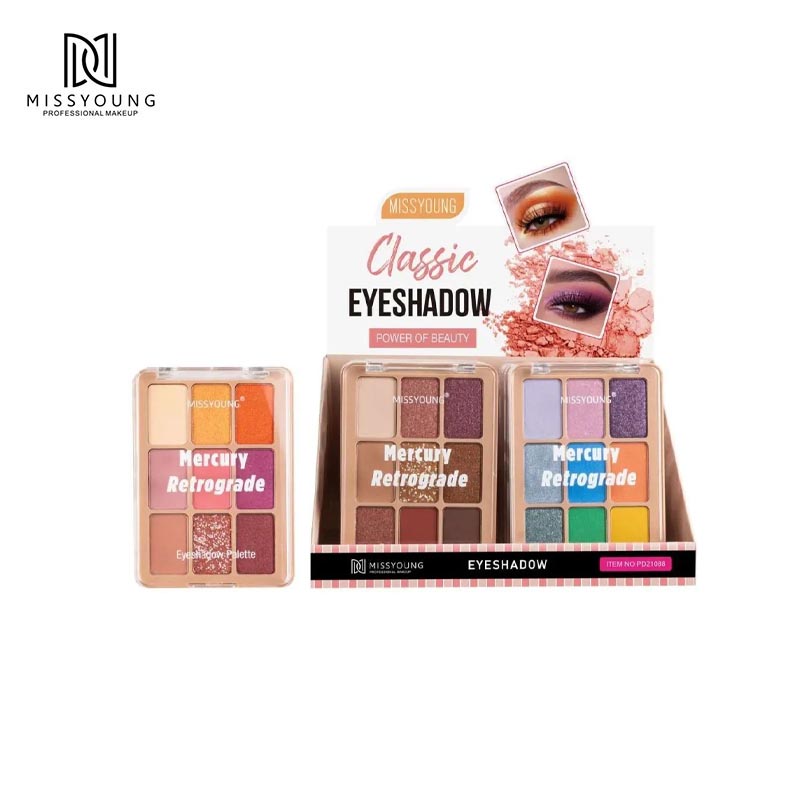 Nuevo fabricante de maquillaje Paleta de sombras de ojos con purpurina Maquillaje profesional Paleta de sombras de ojos personalizada