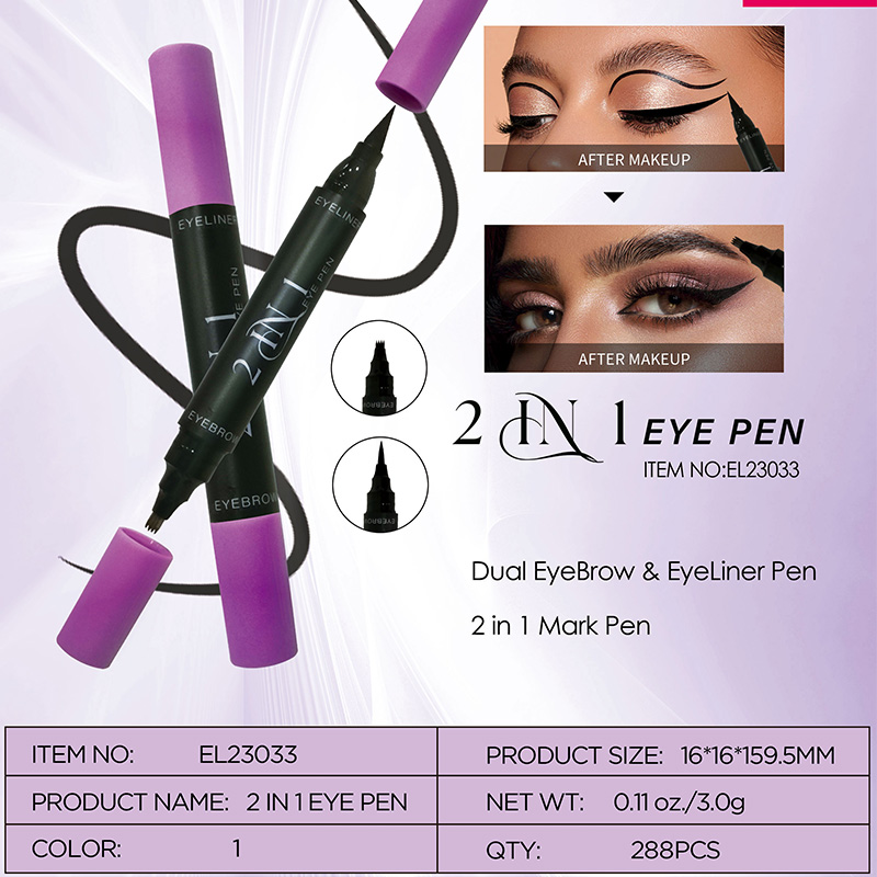 Venta caliente doble ceja y delineador de ojos Mark Pen EL23033