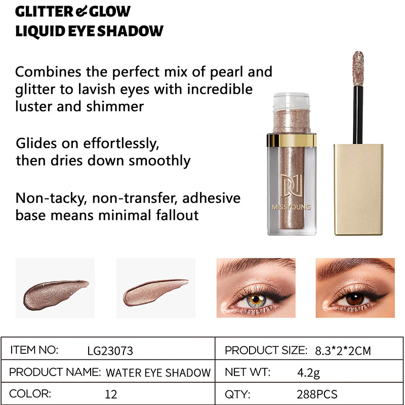 Venta al por mayor Sombra de Ojos Líquida Glitter & Glow LG23073