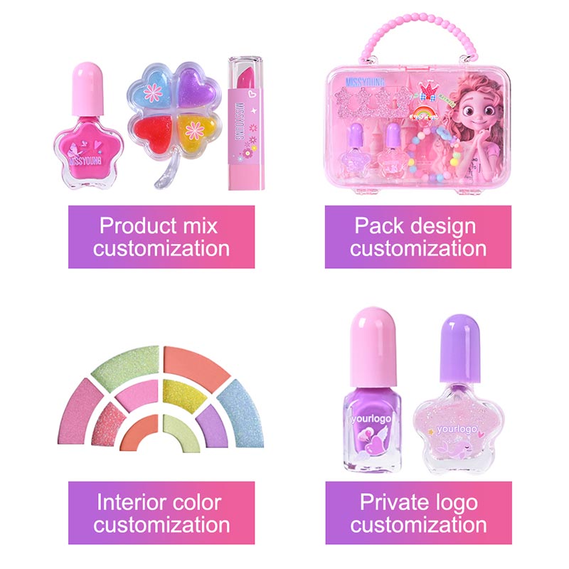 Bolsa de maquillaje de diseño Juego de cosméticos para niños a la venta GM24124