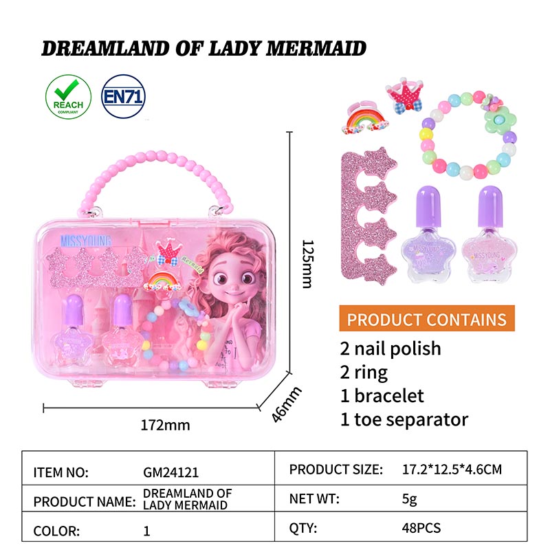 Set De Cosmética Infantil Dreamland Of Ladymermaid GM24121