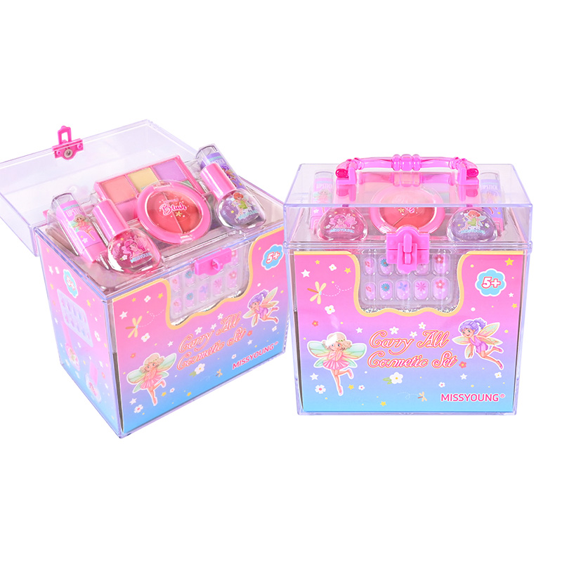 Set de cosmética infantil portátil y divertido CGM24067,CGM24068