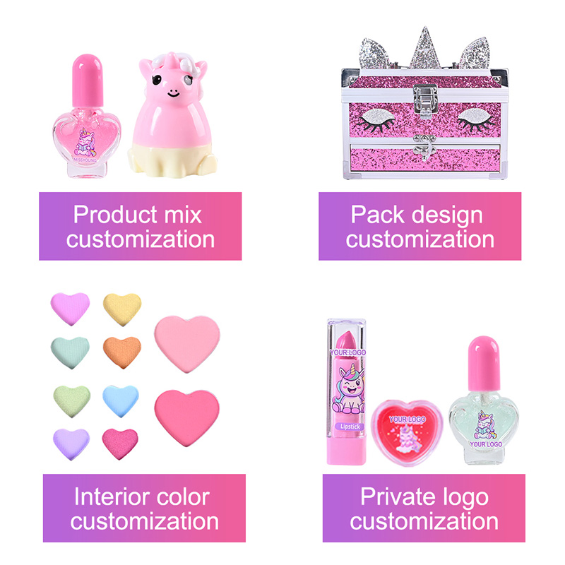 Set de cosmética infantil seguro y no tóxico CGM24058,CGM24008,CGM24009