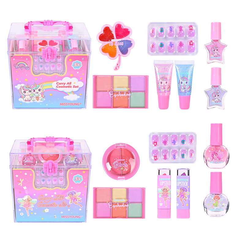 Set de cosmética infantil portátil y divertido CGM24067,CGM24068