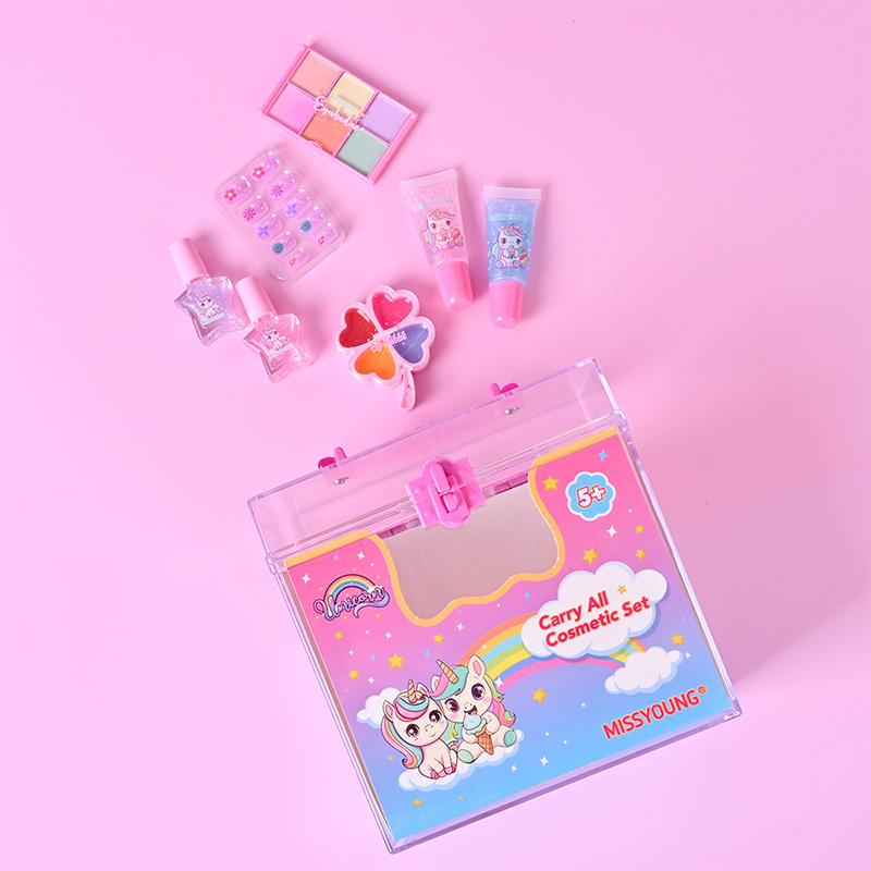 Set de cosmética infantil portátil y divertido CGM24067,CGM24068