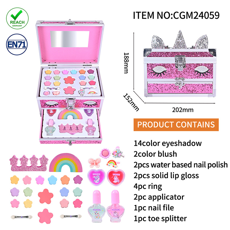 Set de cosmética infantil seguro y no tóxico CGM24058,CGM24008,CGM24009